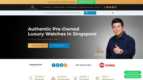 Watch Exchange Singapore | Buy Sell Trade Consign of Pre-Owned Rolex Patek AP